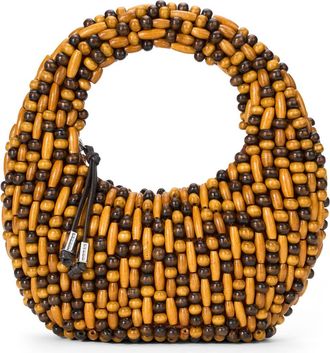 Staud Reef Beaded Bag in Multi Wood Beads at Nordstrom