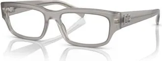 Dolce & Gabbana 55mm Rectangle optical glasses in Grey at Nordstrom
