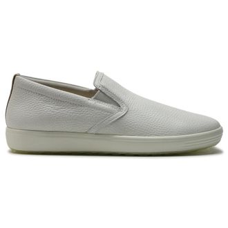 Ecco Ecco Soft 7 470493 Leather Womens Slip On Shoes - White Powder - Size:UK 5-5.5