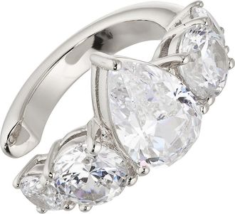 Nadri Cubic Zirconia Ear Cuff in Rhodium at Nordstrom