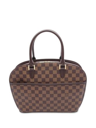 Louis Vuitton 2004 Damier Ebene Sarria Horizontal handbag - Marrone