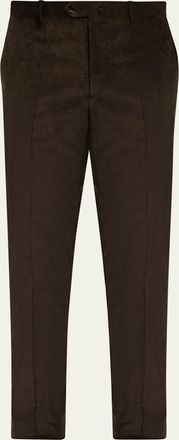 Cesare Attolini Mens Slim Corduroy Flat-Front Pants