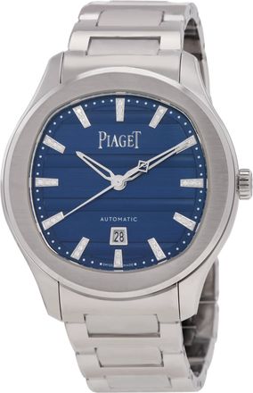 Piaget Polo Signature Date 36mm Diamond Blue Dial Ladies Watch G0A51035