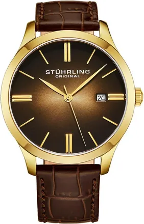 Stührling Symphony Quartz Brown Dial Mens Watch M17968