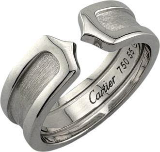 Cartier Silver White Gold (18K) Band Ring (Pre-Owned)