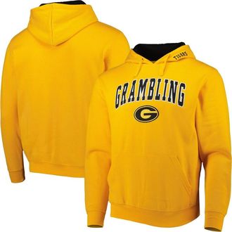 Colosseum Mens Colosseum Gold Grambling Tigers Arch & Logo 3.0 Pullover Hoodie at Nordstrom, Size Medium