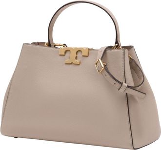 Tory Burch Womens Eleanor Top Handle Bag Beige Cowhide