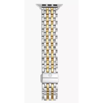 Michele Two-Tone 18K Gold-Plated Bracelet Band For Apple Watch