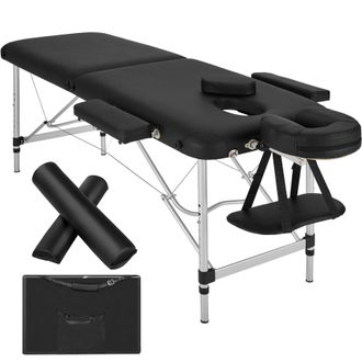 TecTake Massage Table Set in Black