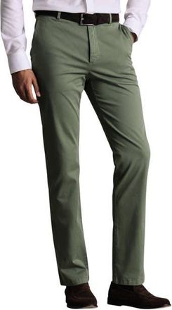 CHARLES TYRWHITT Slim Fit Lightweight Chinos in Green at Nordstrom, Size 4032