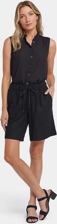 NYDJ Luchtige Bermuda Shorts van Stretch Linnen