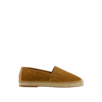 Brunello Cucinelli Schoenen, Heren, Bruin, 44 EU, Leer, Washed Suede Espadrilles