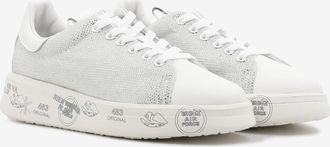 Premiata Sneakers Belle bianco glitter