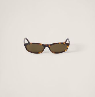 Miu Miu Miu Regard Sunglasses, Woman, Loden Green Lenses