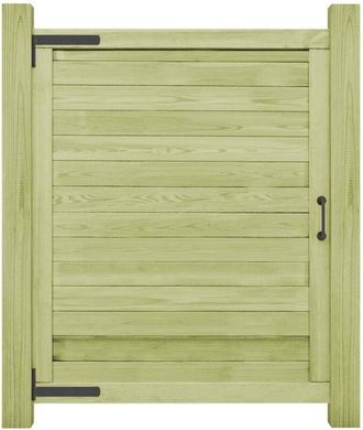 vidaXL Vidaxl - Puerta De Valla De Jard&iacute;n Madera Pino Impregnada 125x100 Cm