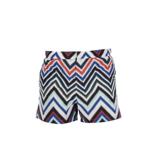 Missoni Beachwear, male, Multicolor, Size: S Gradated Zigzag Swim Trunks