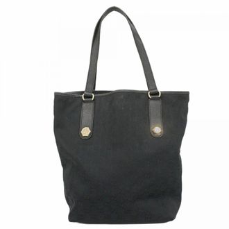 Gucci Black Canvas Tote Bag (Pre-Owned)