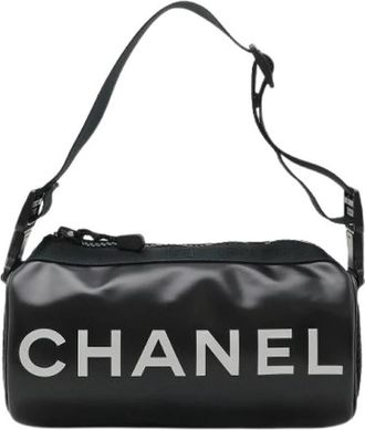 Chanel Pre-owned Nylon Rubber Shoulder Bag - Dames - Vintage Schoudertas - Zwart - ONE Size - Nylon - Vintage