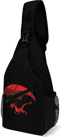 Generic Welsh Dragon Mens Crossbody Chest Sling Bag for Travel Hiking Lightweight Shoulder Bags with Small Side