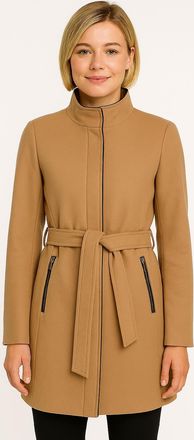 Vero Moda Kurzmantel VERO MODA VMBLASSJESSY AW WOOL JACKET GA LCS, Damen, Gr. XS, beige (tigers eye), Web, Obermaterial: 64% Polyester, 30% Wolle, 6% Nylon, uni