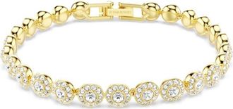Swarovski Una Angelic Gold-Tone Plated Bracelet, Size S