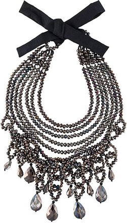 Night Market beaded necklace - Marrone