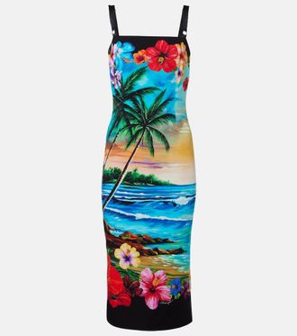Dolce & Gabbana Printed midi dress