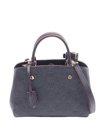 Louis Vuitton 2019 Monogram Empreinte Montaigne MM satchel - Blue