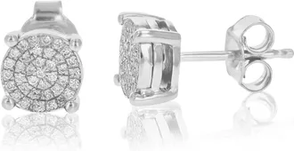 Vir Jewels 1/4 cttw Lab Grown Diamond Composite Earrings in Sterling Silver With Push Backs For Women