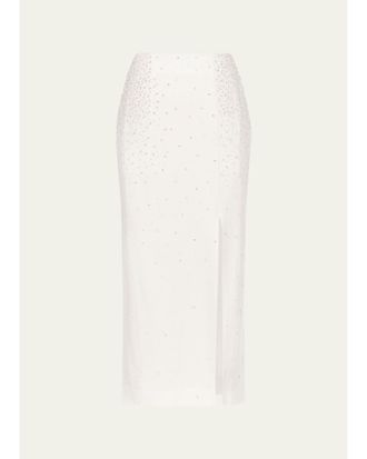 TWP Lady Like Embellished Midi Skirt