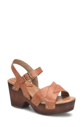 Korks Leda Ankle Strap Platform Sandal in Tan at Nordstrom Rack, Size 11