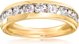 Ross-Simons Diamond Wedding Ring in 14kt Yellow Gold