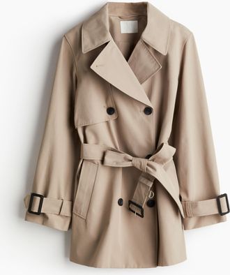 H&M Kurzer Trenchcoat - Beige