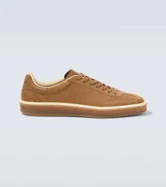 Loro Piana Tennis Walk suede sneakers