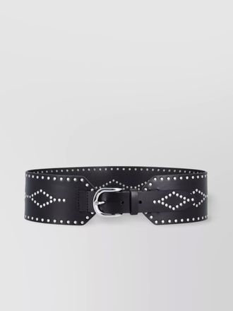 Isabel Marant studded silver-tone wide belt
