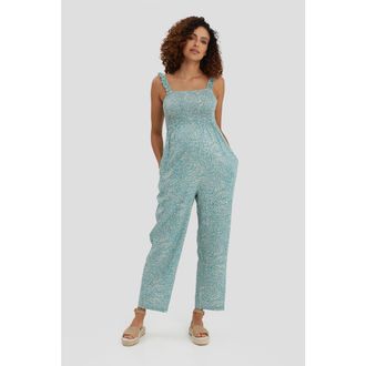 Nom Maternity Marais Maternity & Nursing Jumpsuit in Floral at Nordstrom, Size Medium