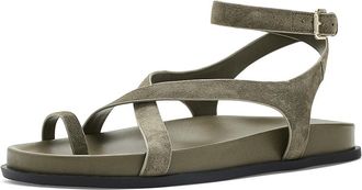 Marc Fisher Bevy Womens Dress Sandals Dark Green Suede : 8.5 M
