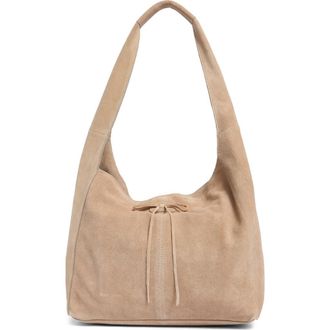 Lucky Brand Clem Leather Hobo Bag in Tuscany Soft Cow Suede Le at Nordstrom Rack