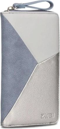 zwei Accessoires, Dames, Grijs, ONE Size, Leer, Jana J2 Portemonnee