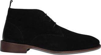 Stefano Lauran Lace-up Boots - Heren - Veterlaarzen - Zwart - 48 EU - Leer - Schoenen