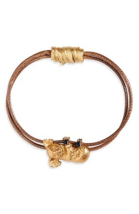 Zimmermann Mira Braided Koala Bracelet in Gold/Brown at Nordstrom