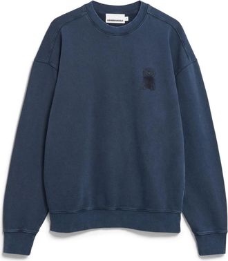 Armedangels Iconic &Aring; GMT DYE Sweatshirt - Heren - Sweatshirts - Blauw - XL - Katoen - Hoodies & sweatvesten