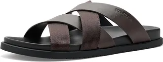 Tommy Hilfiger Bivin Mens Sandals Dark Brown 200 : 12 D - Medium, Faux Leather