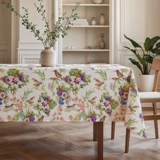 Mint Mantel estampado antimanchas, no plancha, 155x300 cm