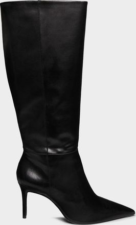 Schutz Mikki Up Leather Stiletto Knee-High Boots