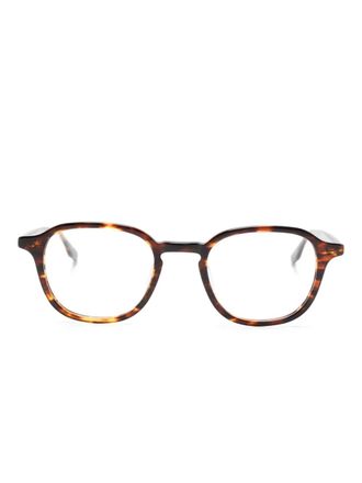Barton Perreira round-frame glasses - Brown