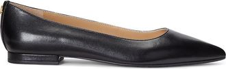 Ralph Lauren Leren ballerina platte hak LONDYN