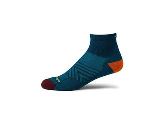Darn Tough Run 1/4 Ultra-Lightweight with Cushion Mens Crew Cut Socks Shoes Dark Teal : XL (US 12.5-14.5), Wool/Spandex/Nylon