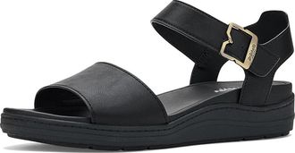 Dr. Scholls Time Sky Womens Wedge Shoes Black/Black : 8.5 M, Canvas/Textile