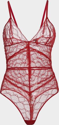 Kiki De Montparnasse Mon Cheri Sheer Lace Bodysuit